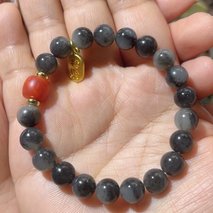 和田玉和田玉配饰未镶嵌8咪手串