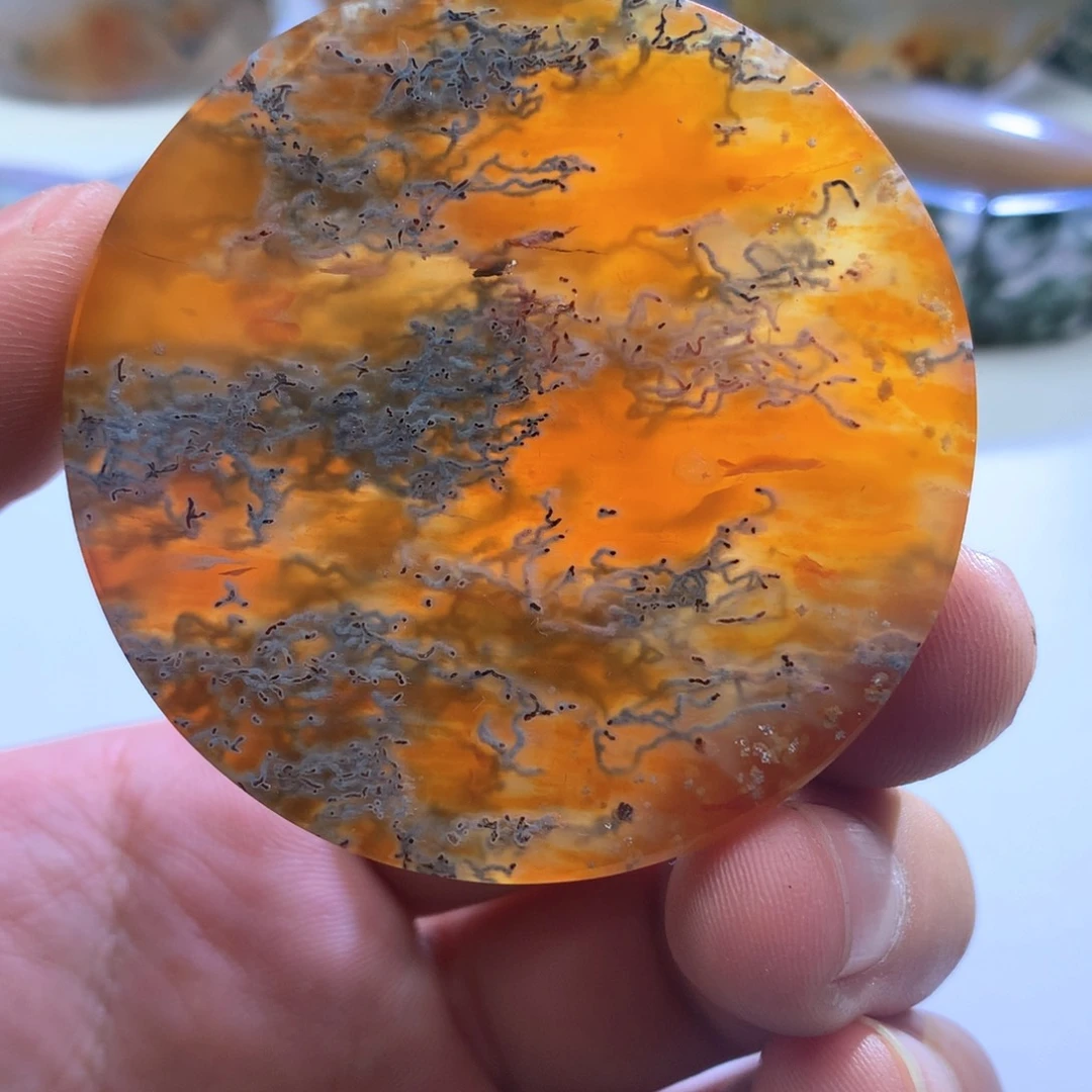 玛瑙/玉髓颈饰未镶嵌钱*