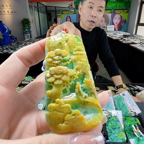 翡翠未镶嵌颈饰翡翠