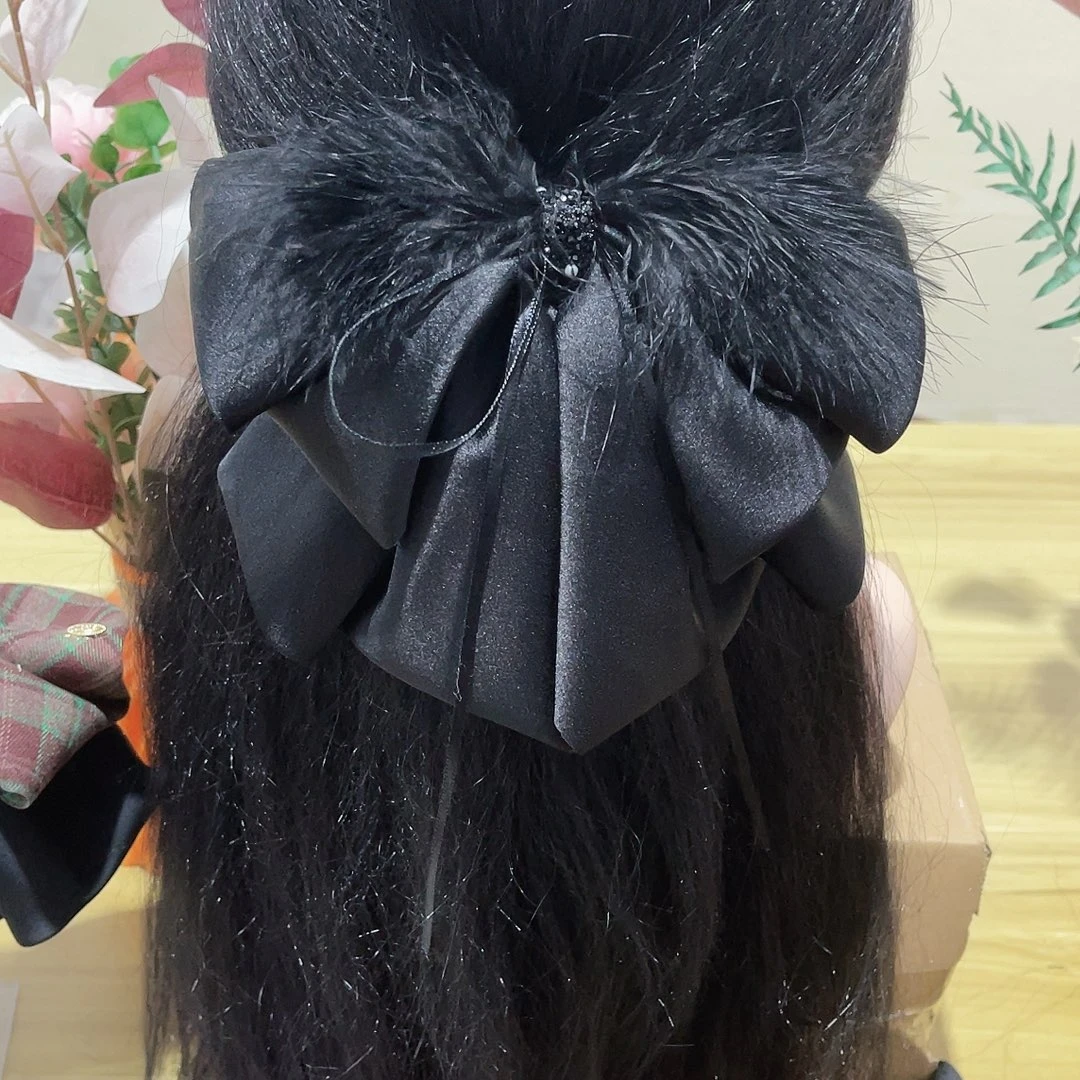 布艺铁合金蝴蝶结发夹