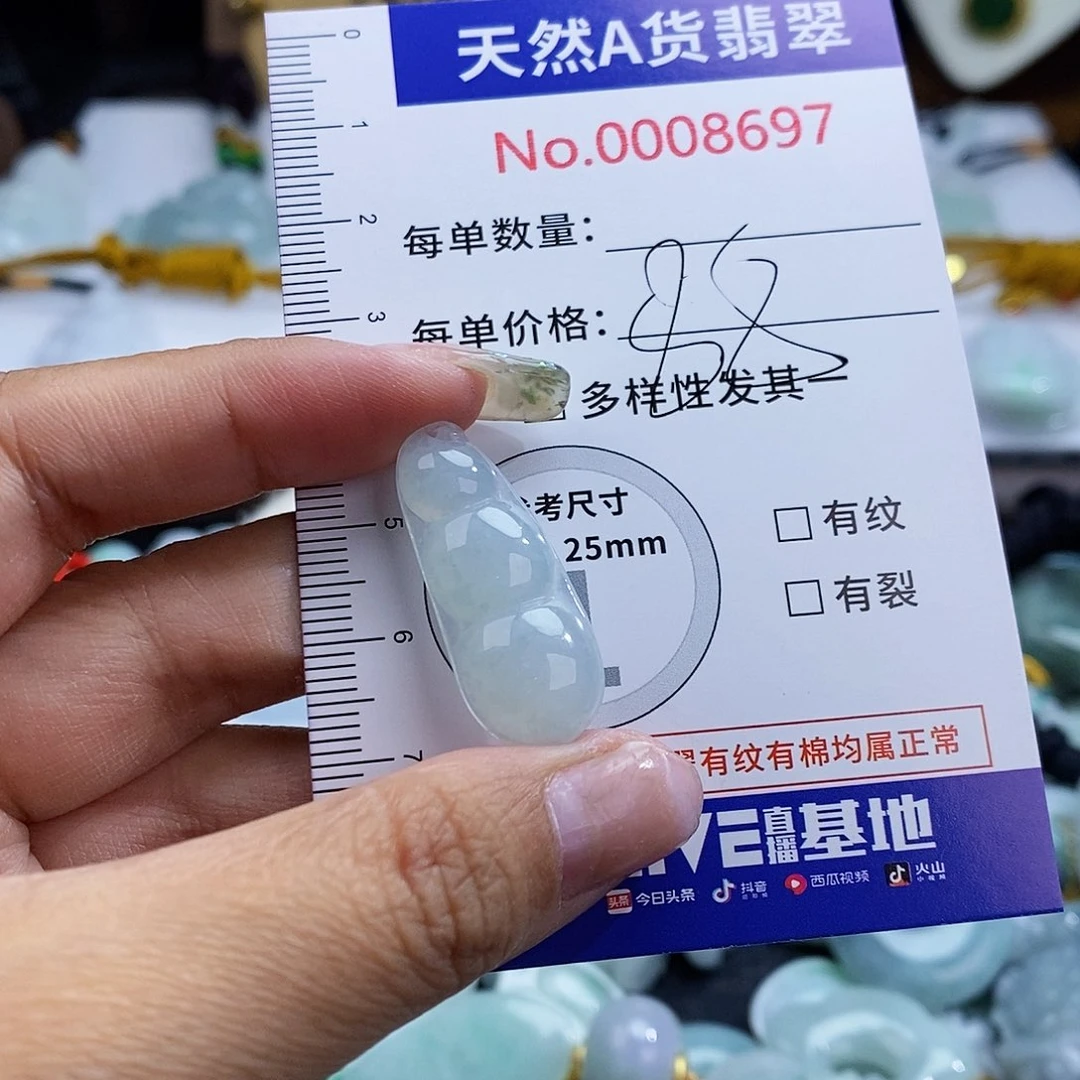 翡翠未镶嵌颈饰8697