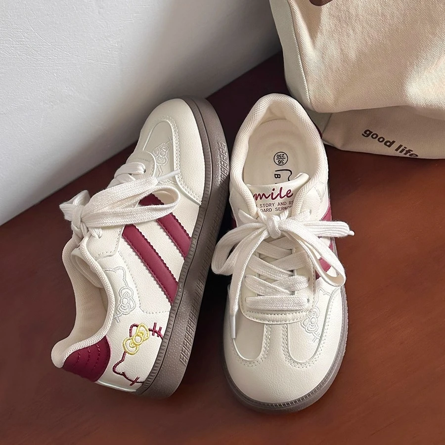 Moleubak软底可爱猫咪小众板鞋女款百搭学生小白鞋2025休闲鞋子