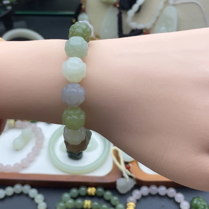 手串未镶嵌和田玉和田玉多宝手串