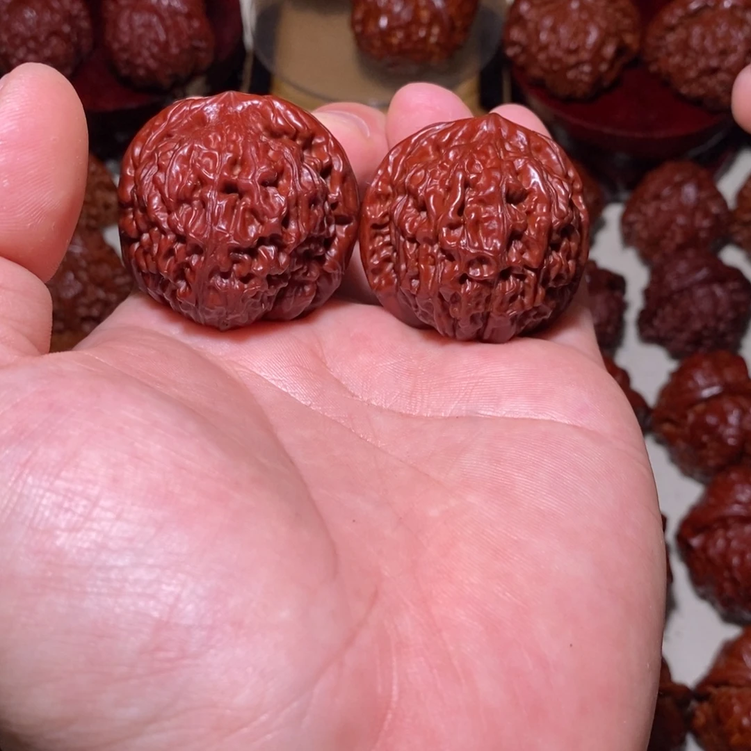 皮****吊坠文玩核桃莲花虎头莲花虎头