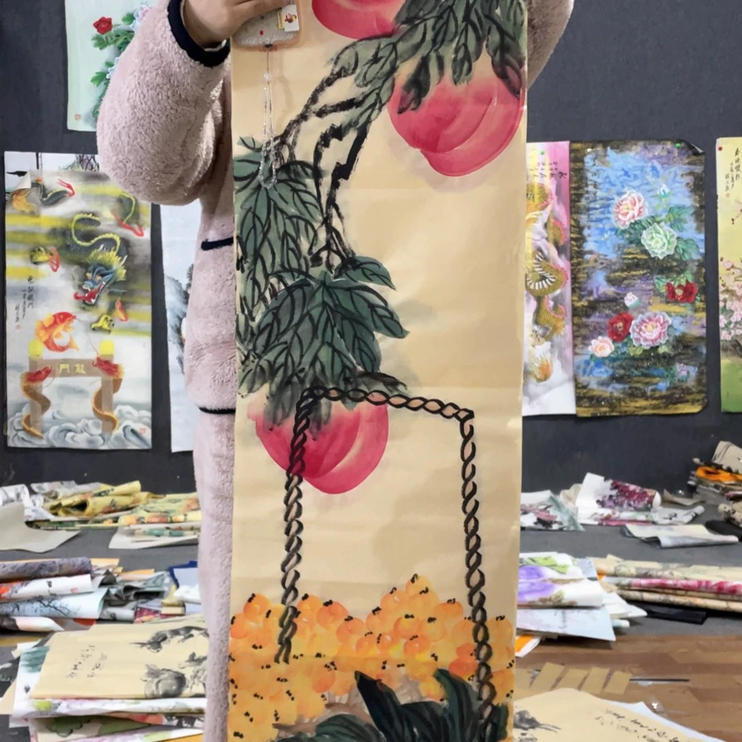 国画国画作者画心一张