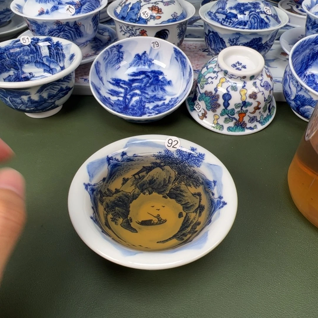 景德镇纯手工纯手绘茶具木木92