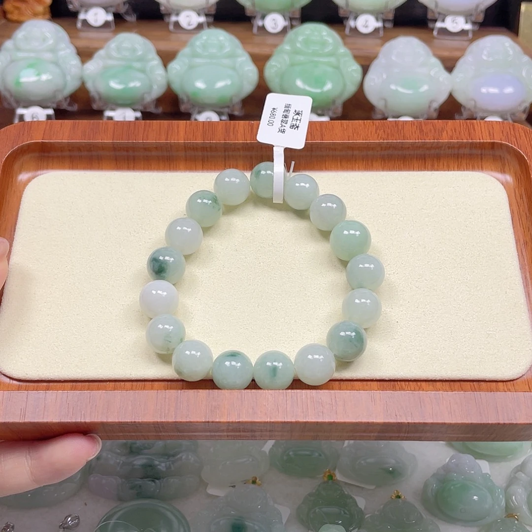 翡翠未镶嵌颈饰手串