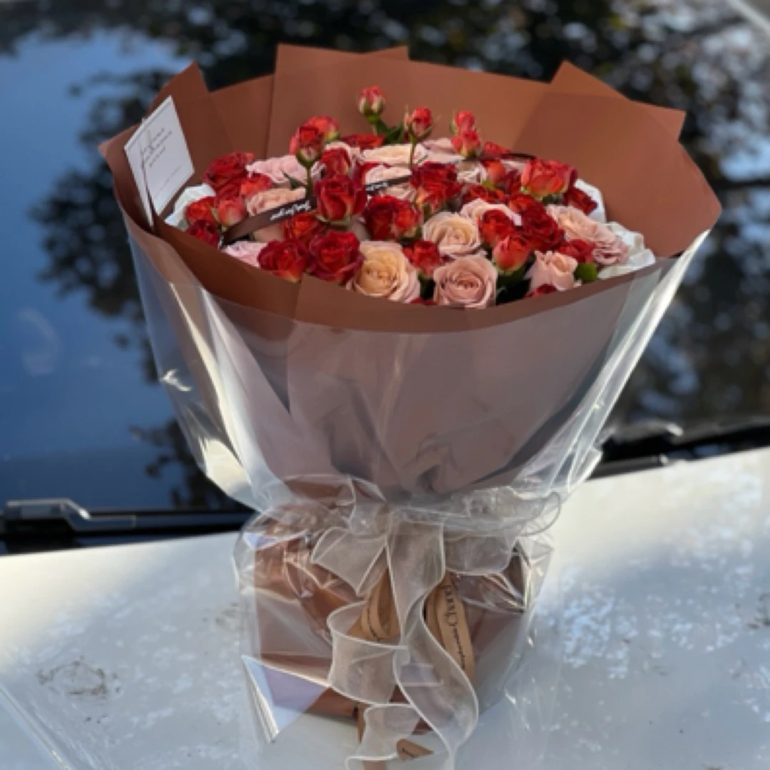 与你不期而遇（卡布奇诺搭配巧克力泡泡一束）送女友 朋友 爱人