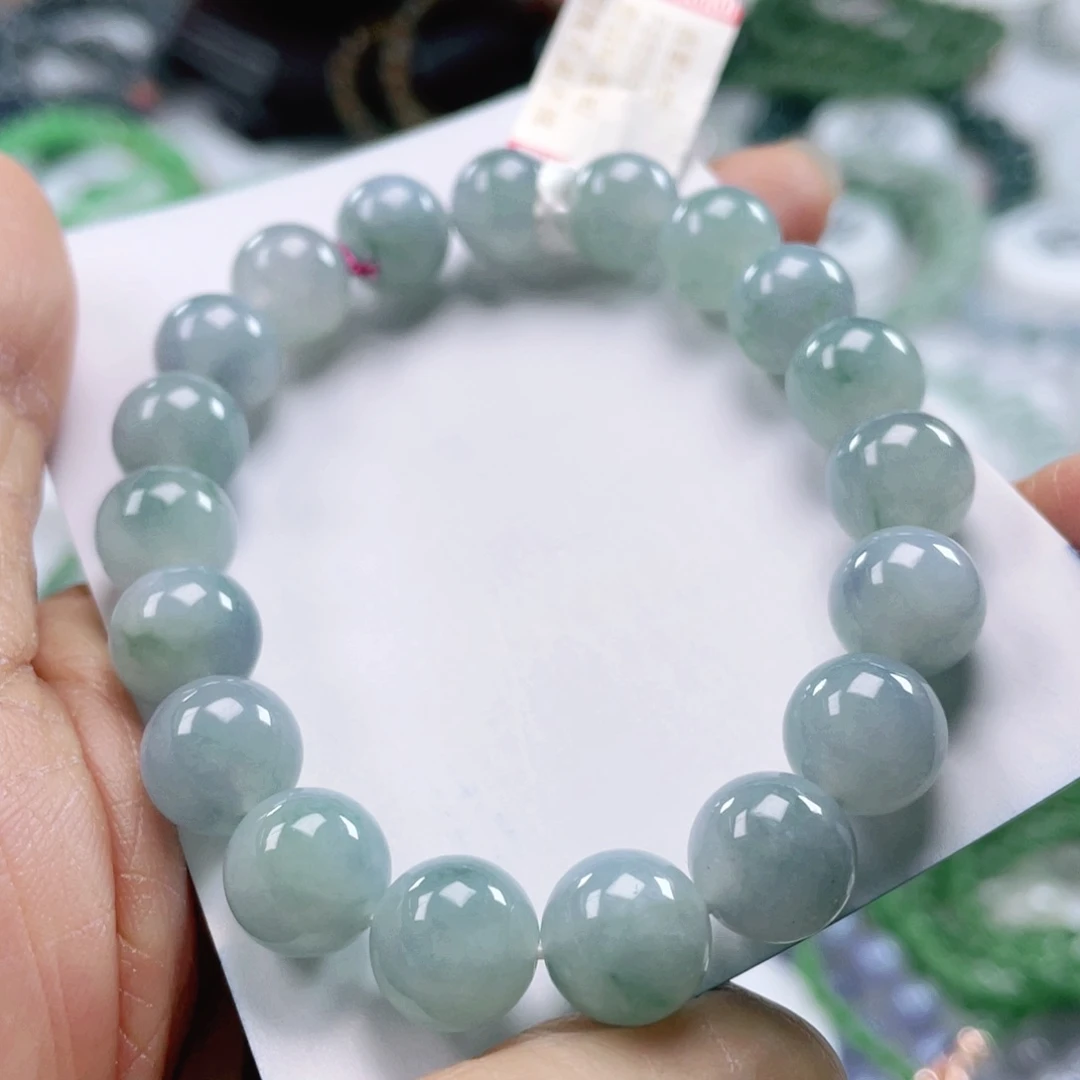 翡翠戒指未镶嵌天然翡翠手串10mm