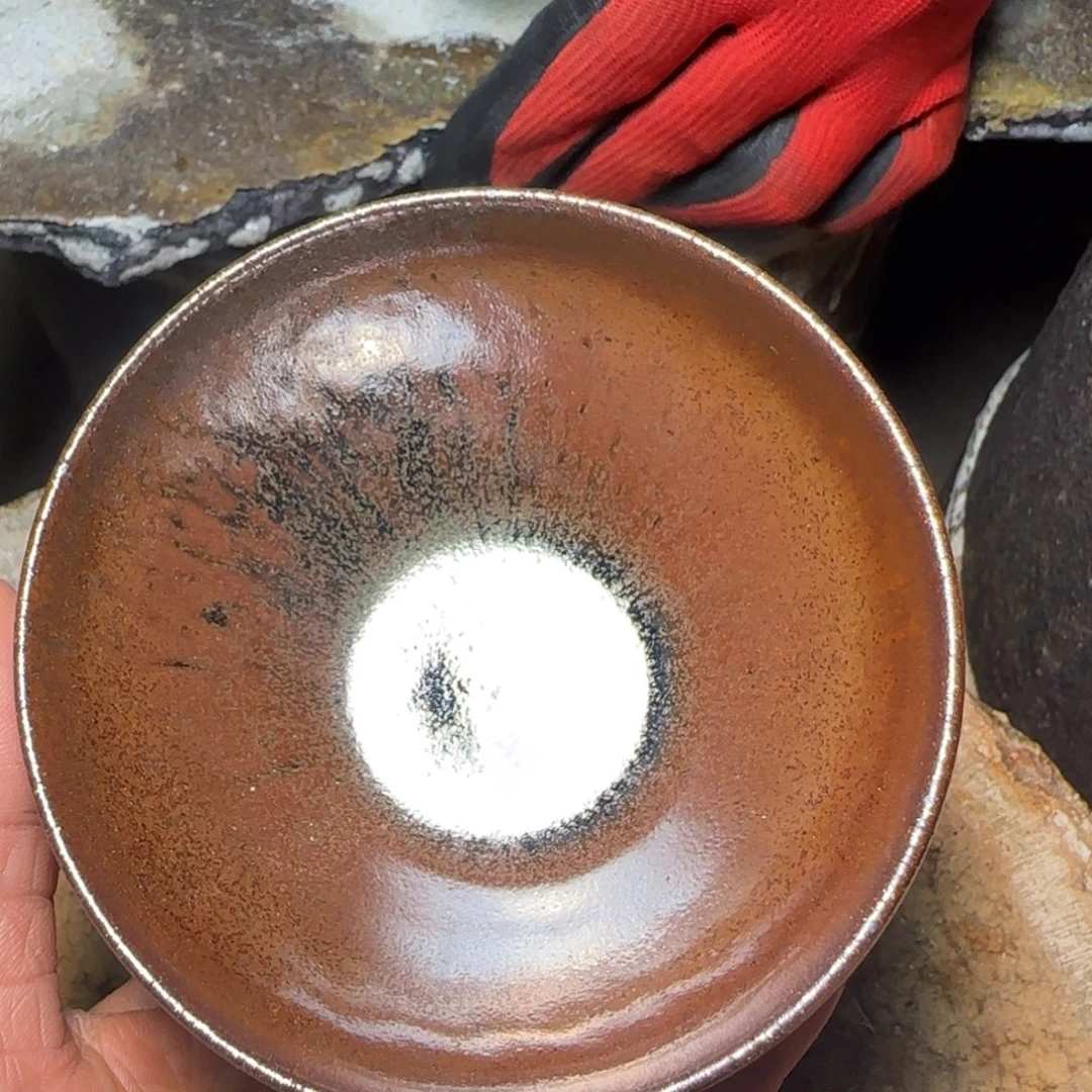 柴烧建盏茶盏茶杯792