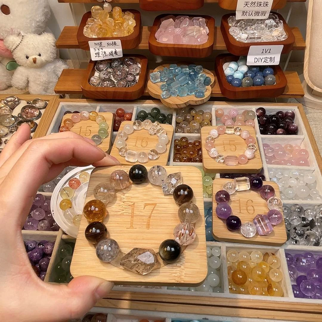 烟晶手链合金小**羊