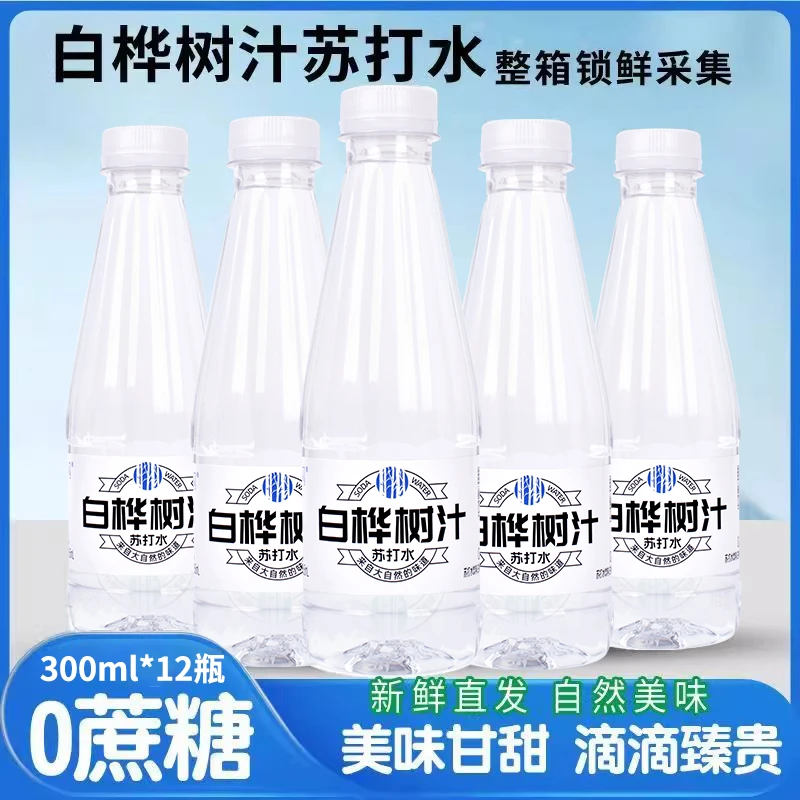【实惠12瓶】白桦树汁苏打水网红夏季饮品0糖0脂植物饮料批发整箱