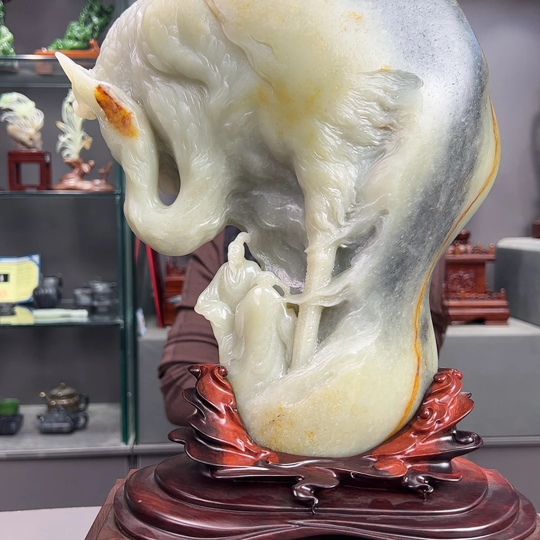 和田玉未镶嵌挂件