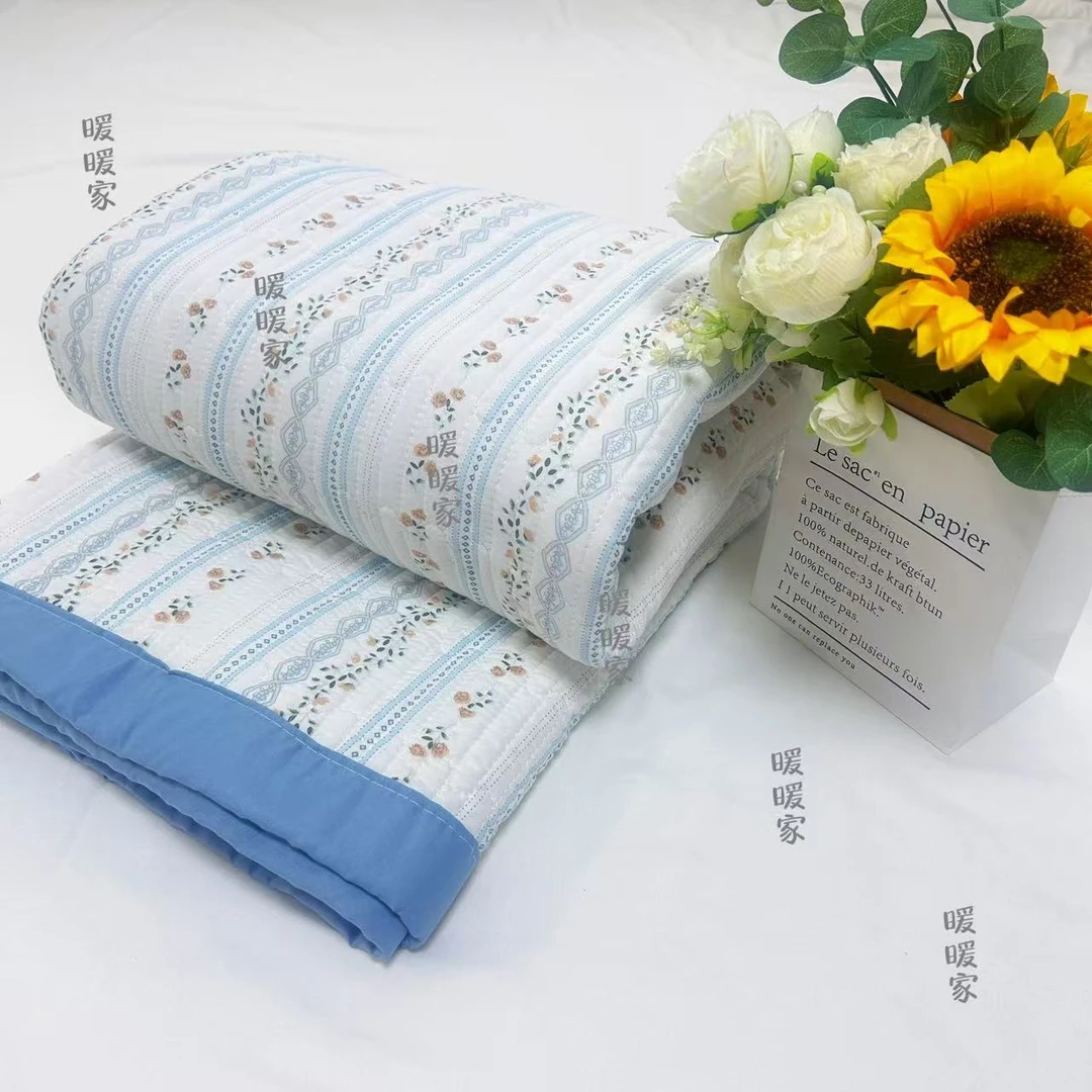 （花颜）200*230简约四季柔软云纱棉床盖！