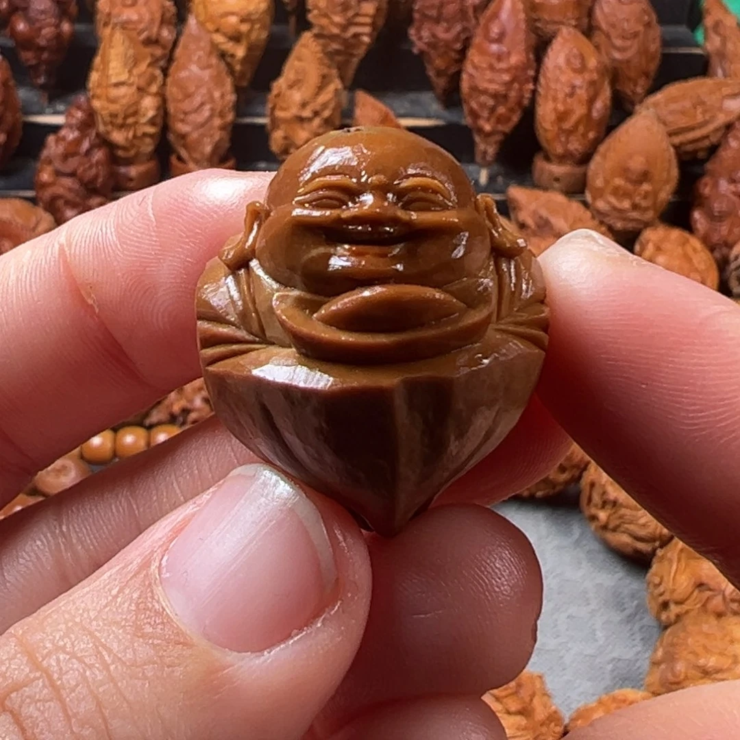 手串/手链橄榄核2.3铁核 包衣弥勒佛吊坠