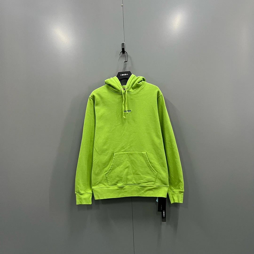 99新 Supreme 715 205905  绿色刺绣帽衫 M码