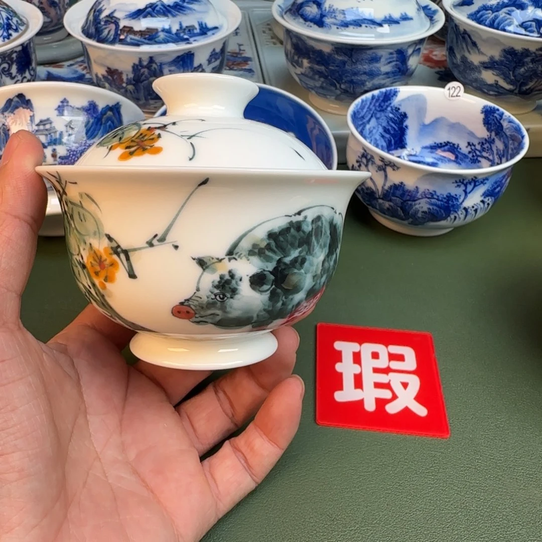 陶纯手工纯手绘茶具396