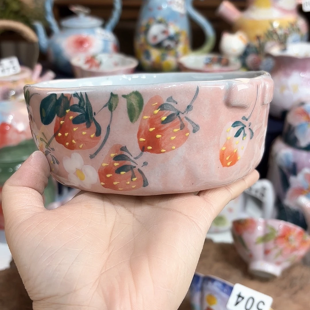 景德镇手绘高温釉下彩陶瓷茶具