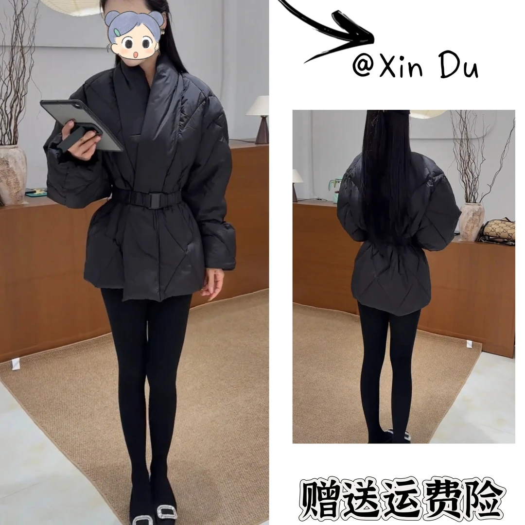 2025秋冬季新款时尚显瘦气质女士网红洋气棉服百搭款D24544