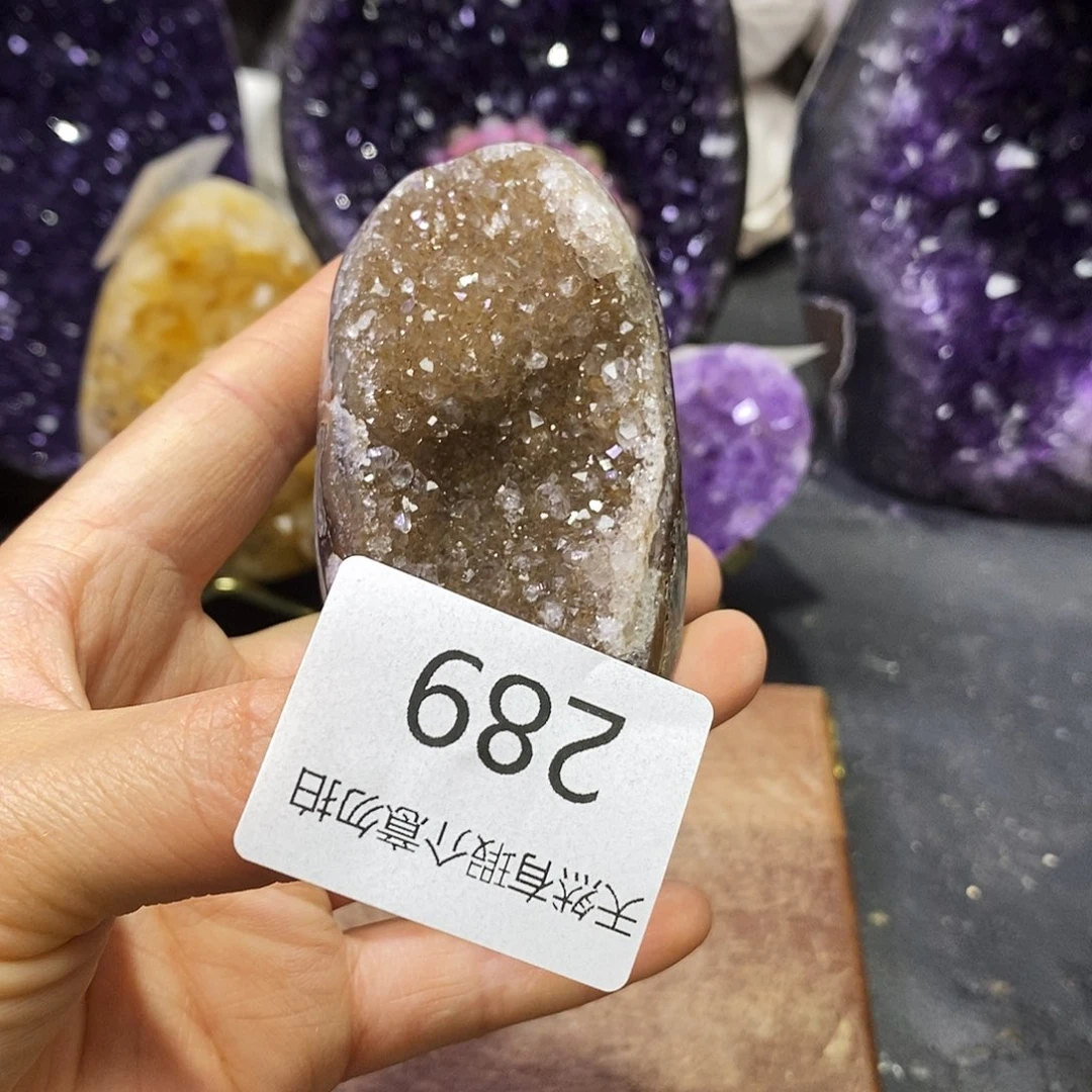 9K金镶嵌水晶大型摆件（非配饰）