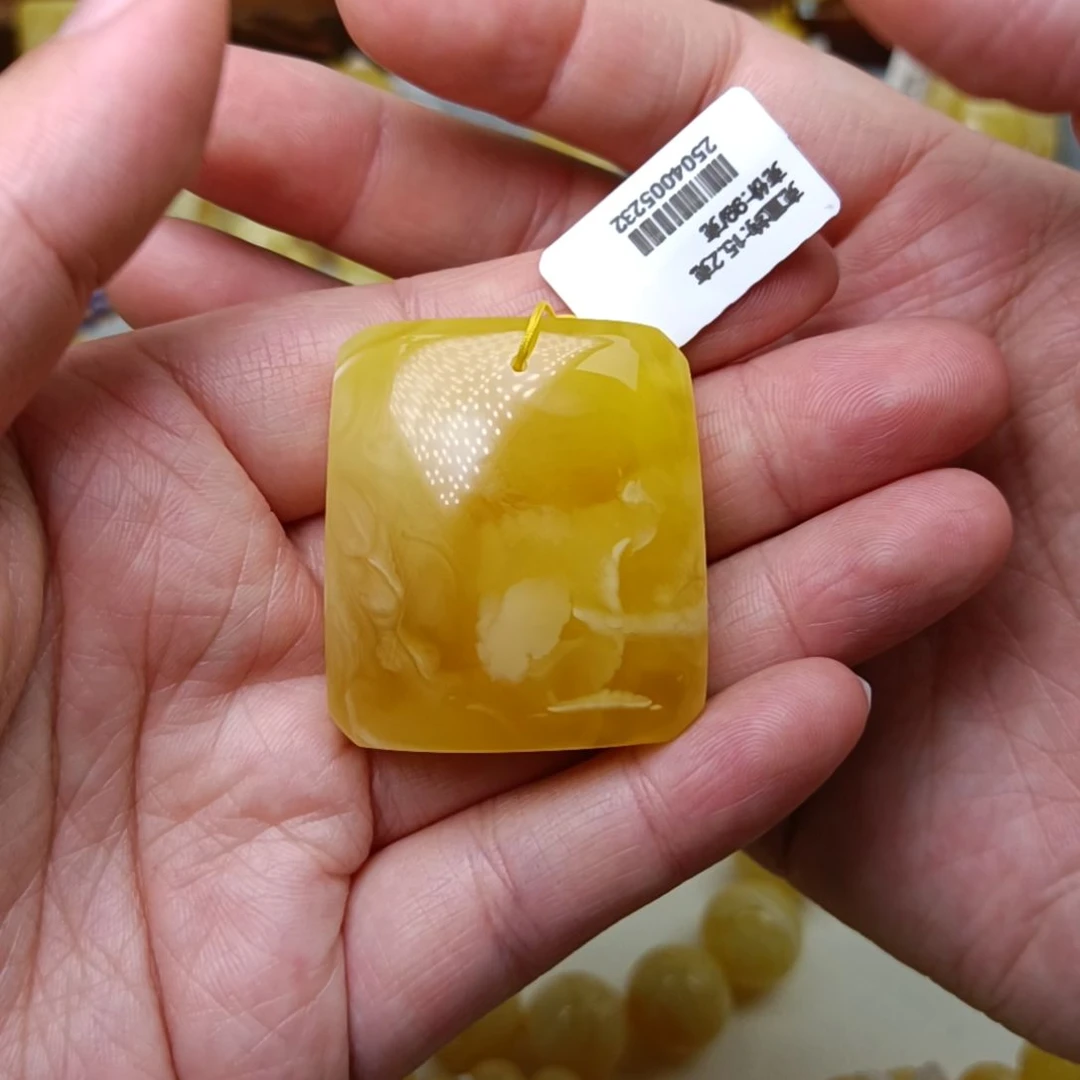 未镶嵌吊坠(不含链)蜜蜡331方牌