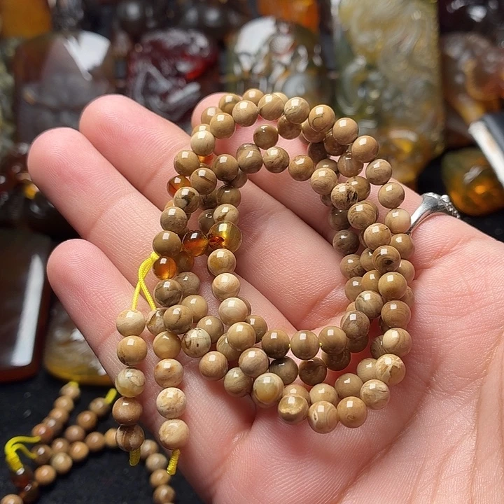 琥珀未镶嵌颈饰5➕白根109