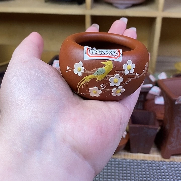 手工艺品琉璃^_^宜兴紫砂精品花盆