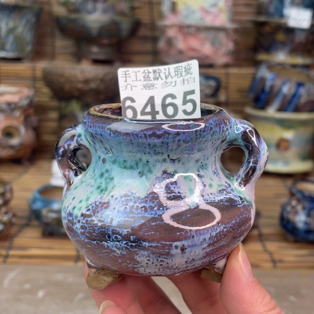 手工花盆默认瑕疵完美者勿拍