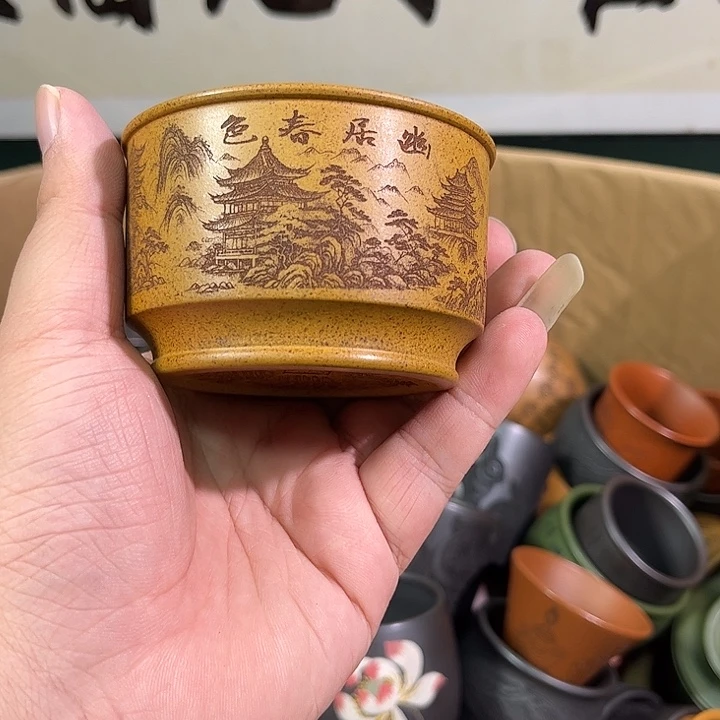 茶杯紫砂全手工紫砂主人杯
