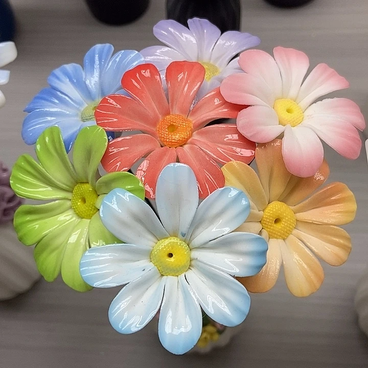 陶瓷纯手工捏花设计