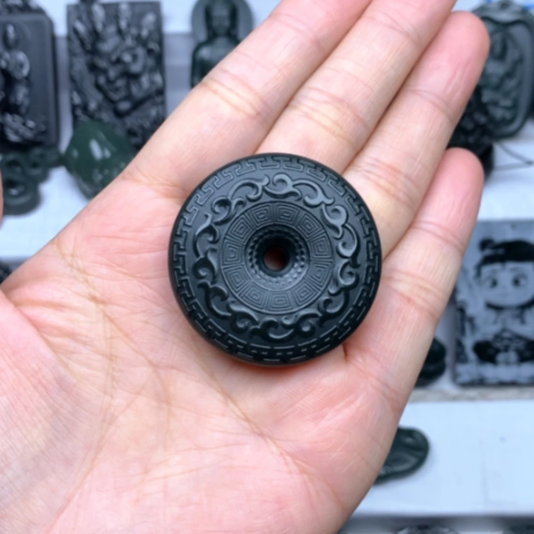 【闪购商品】和田玉颈饰未镶嵌随*双面雕刻