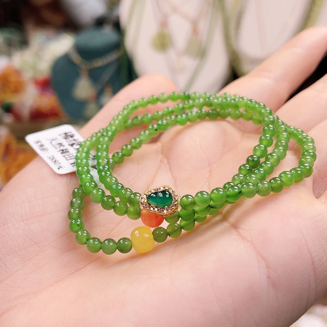 和田玉手链未镶嵌4