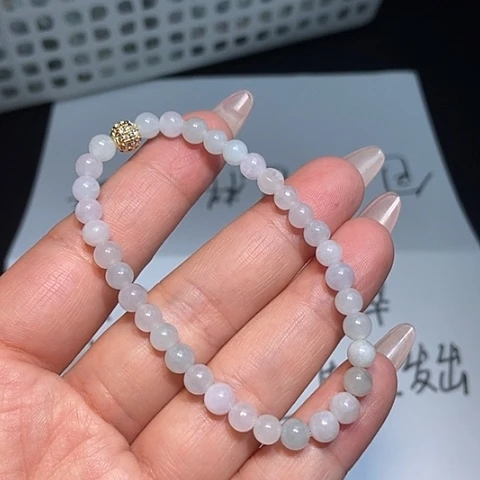 未镶嵌手链翡翠5.7珠串