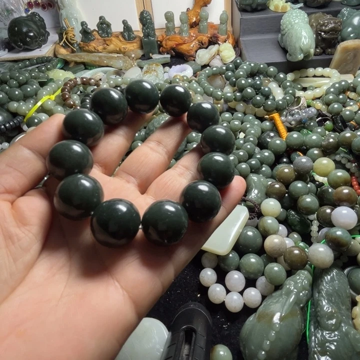 和田玉手串未镶嵌20