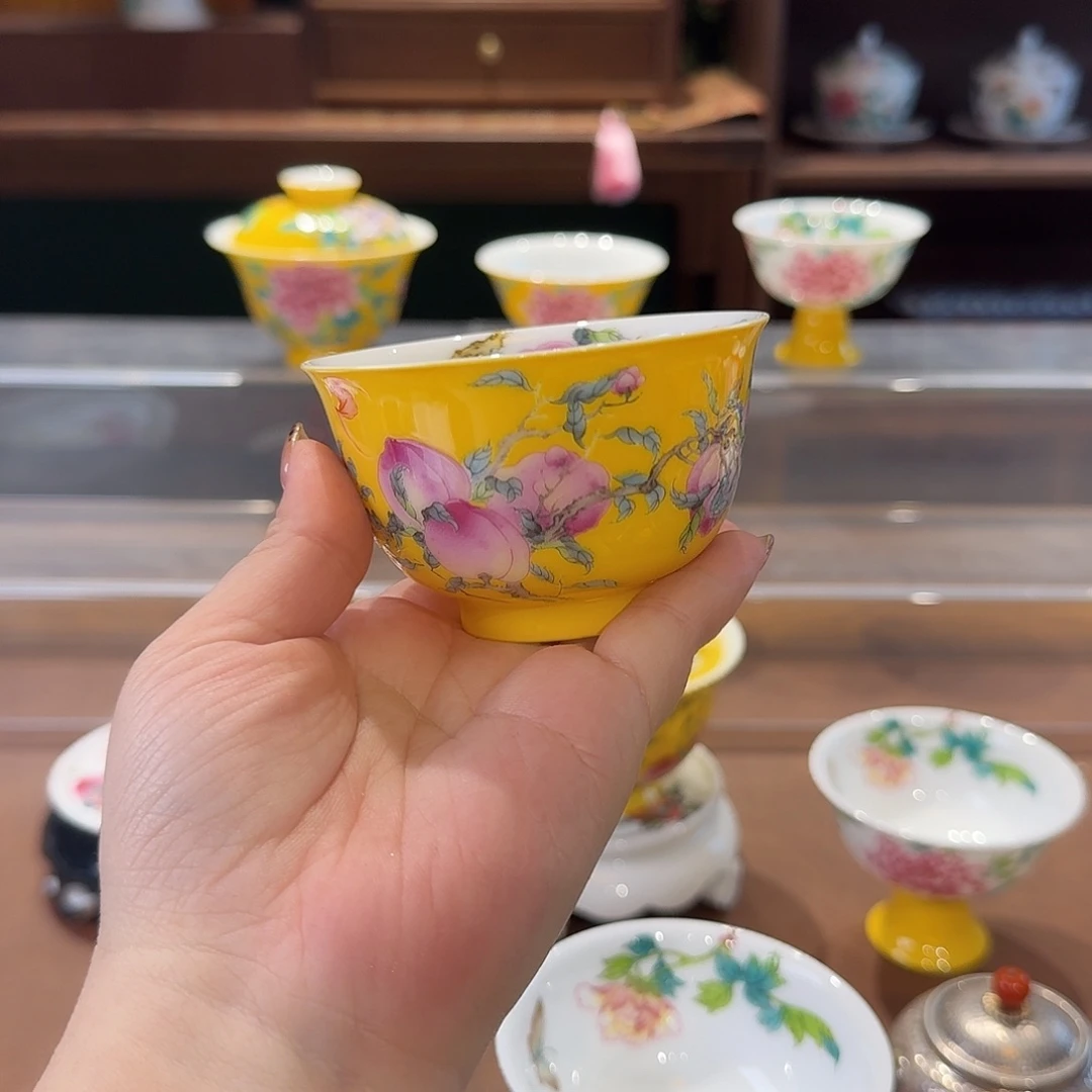 珐琅彩主人杯茶具套装