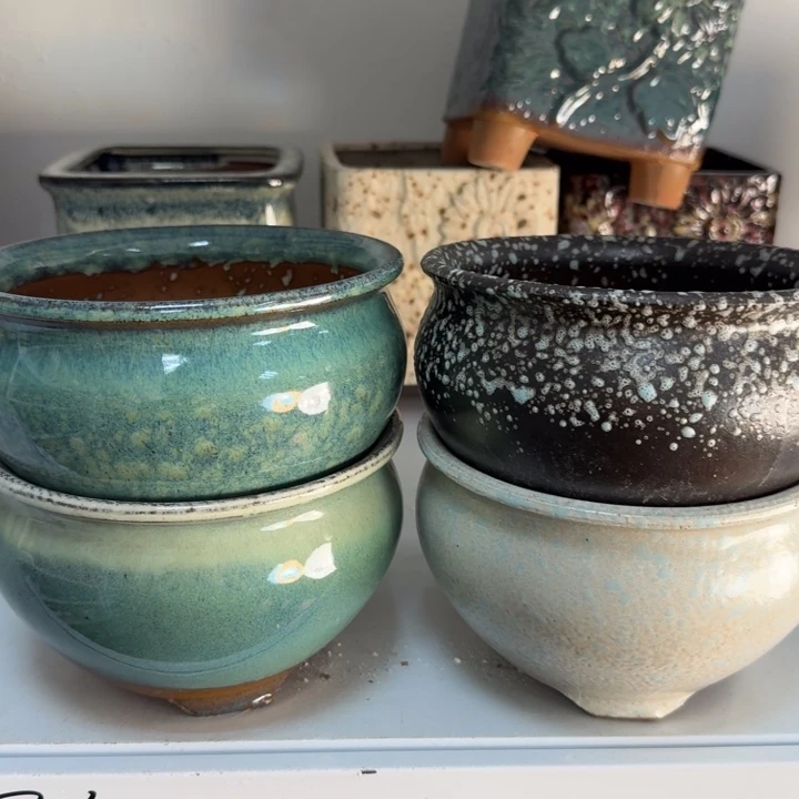 紫砂花盆口15高10，11111