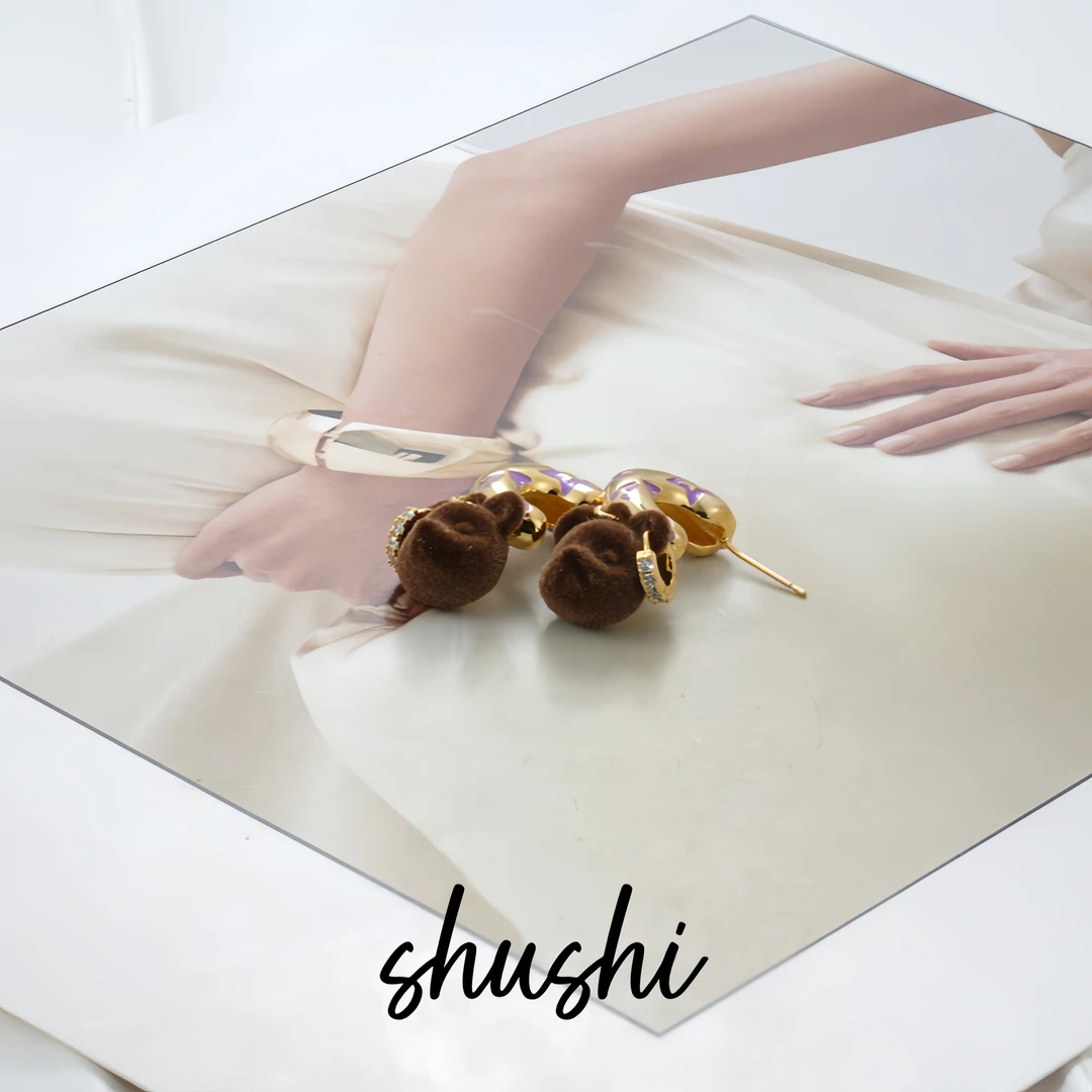 铜合金绒毛耳饰 耳环9006