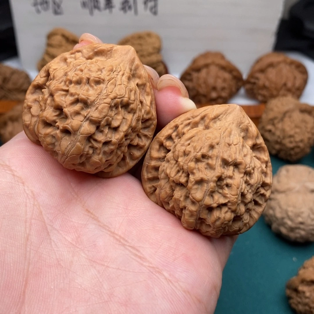把件文玩核桃39.5全品麒麟纹官帽