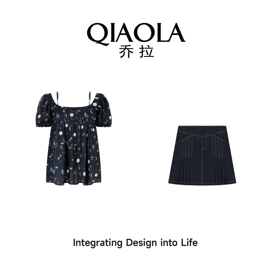 【蔓梦歌谣】夏季梭织碎花娃娃摆减龄上衣半裙预售