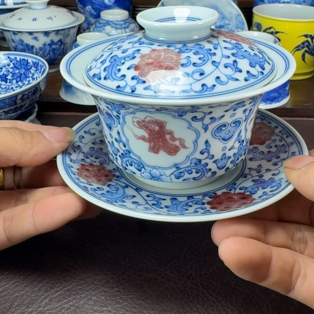 ****瓷片当代景德镇陶瓷手绘茶具