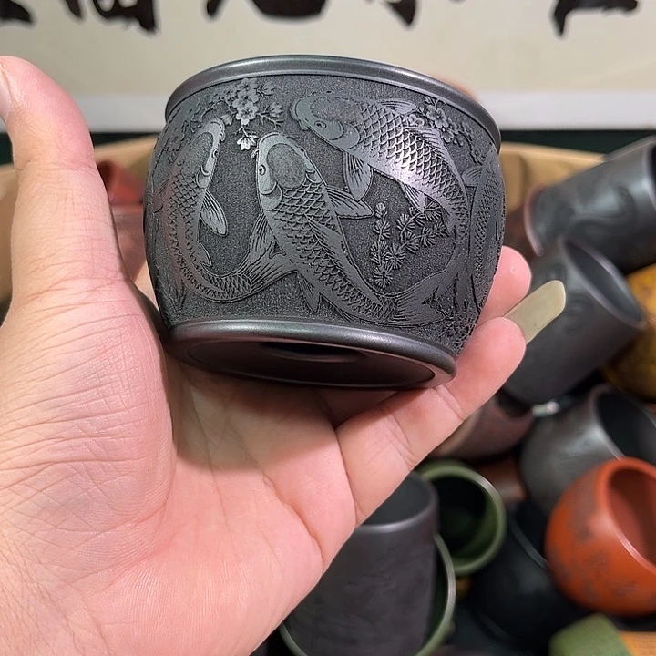 茶杯紫砂全手工紫砂主人杯