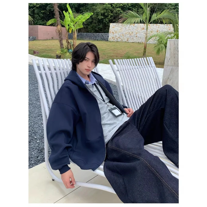 【ONEARTS卫衣】2025新款春秋重磅cleanfit连帽拉链开衫外套青少年