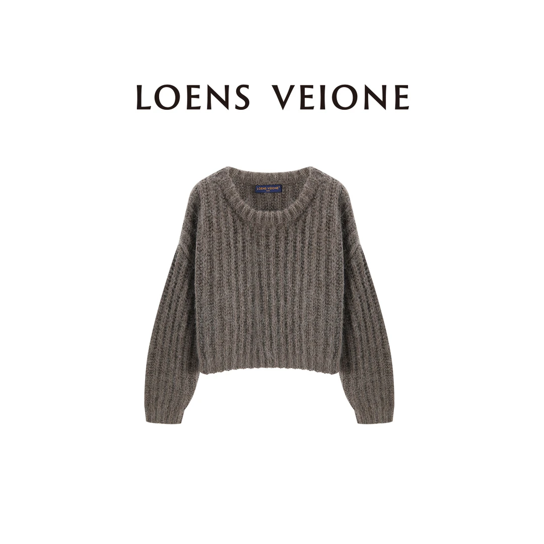 LOENS VEIONE/罗拉 苏伦蒂亚马海毛+绵羊毛百搭羊毛衫23CVCA0583N