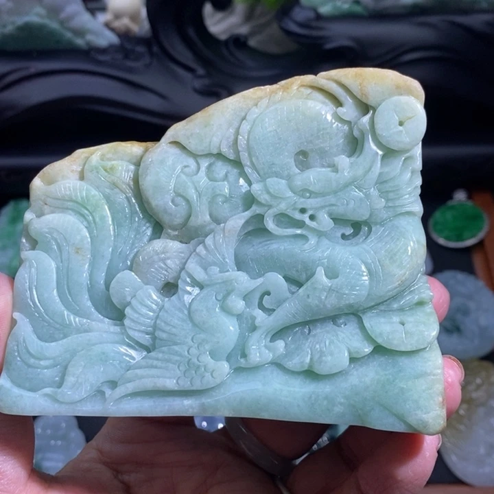 【闪购商品】颈饰未镶嵌翡翠龙凤