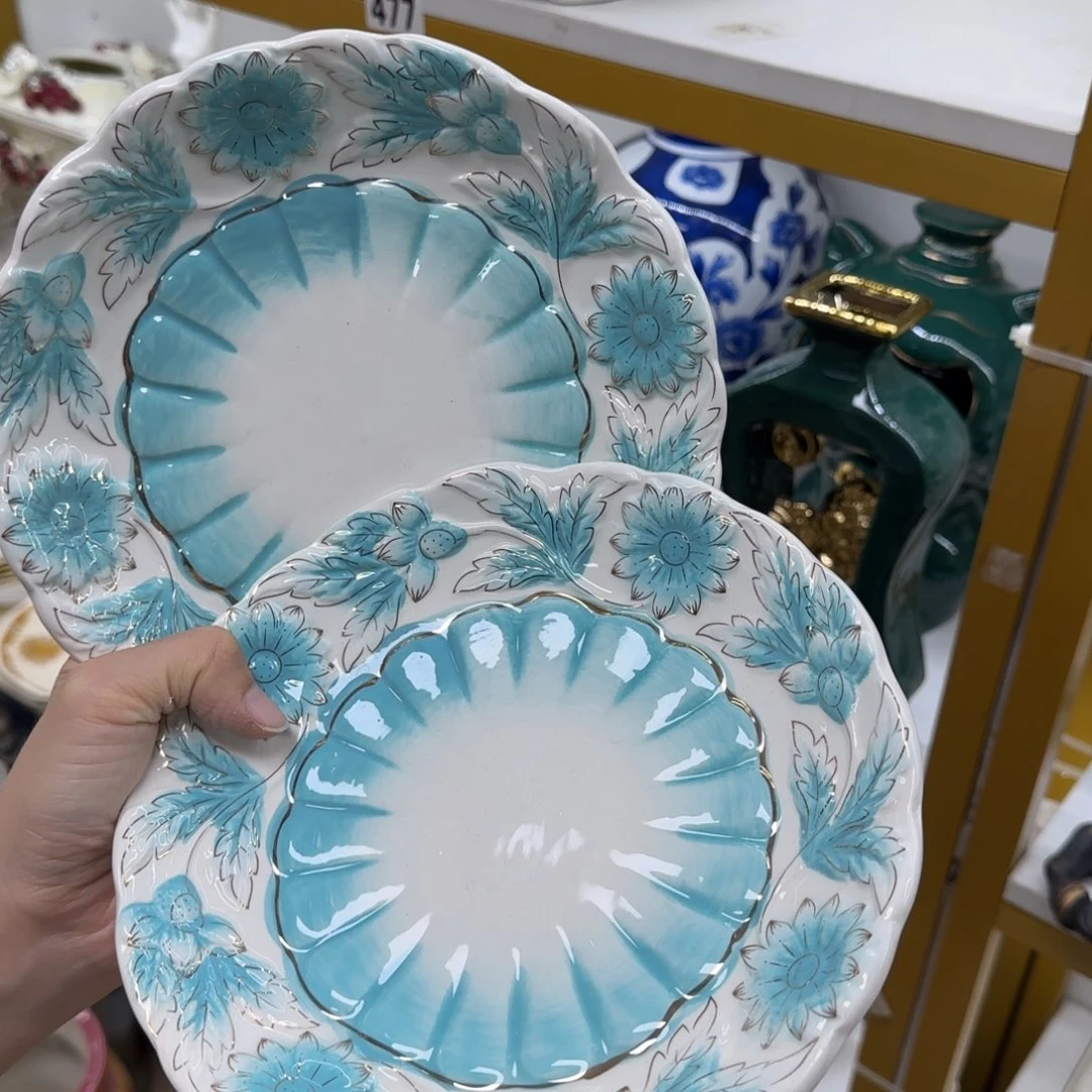 瓷片陶瓷工艺花瓶摆件