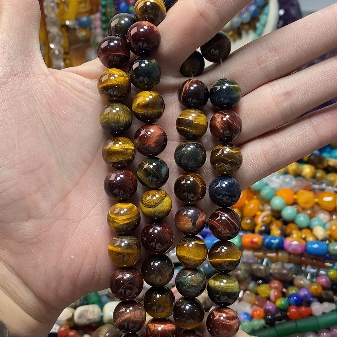 石英质玉未镶嵌，彩虎眼14mm，