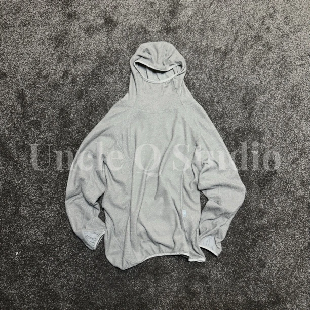 日系户外速干轻量贴身保暖云朵绒动态恒温连帽打底衫 男女同款