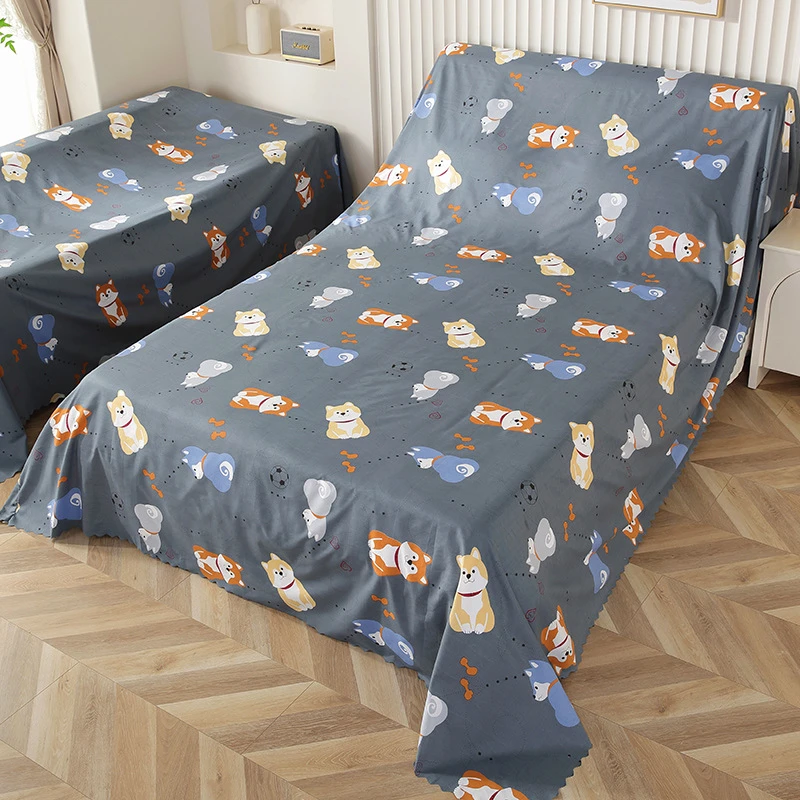 加密家用加厚遮灰布可裁剪大尺寸床上防灰尘防尘布盖床沙发罩家具