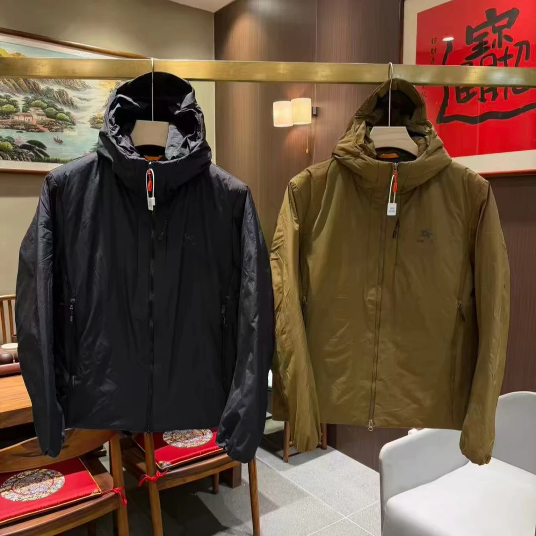 667冬季户外休闲男士连帽轻量化棉服外套防风保暖超轻舒适薄棉