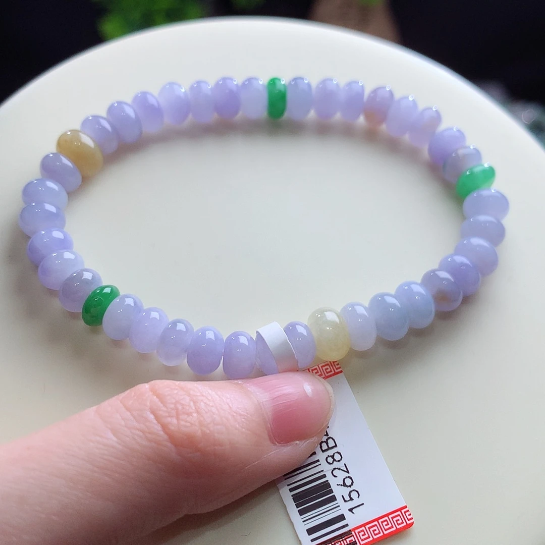 翡翠未镶嵌手串卡7